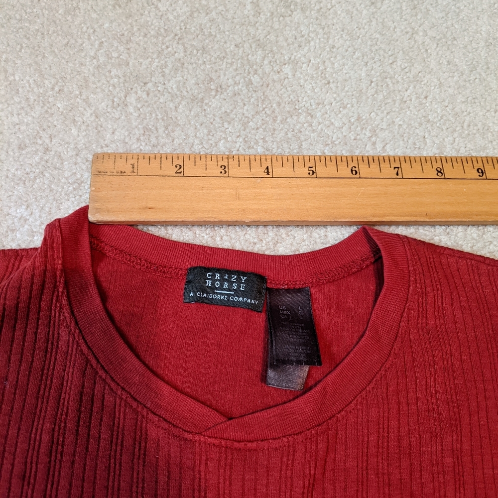 Crazy horse a Claiborne company Men's red top - Picture 5 of 14